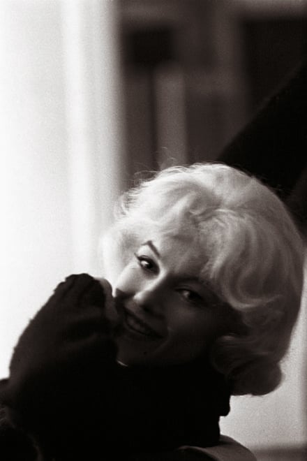 Marilyn en el camerino foto de Lawrence Schiller.