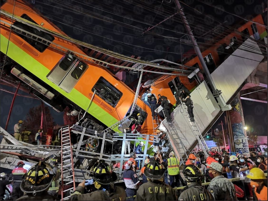 Al menos 15 muertos y 70 heridos en el desplome de la Línea 12 del Metro de Ciudad de México
