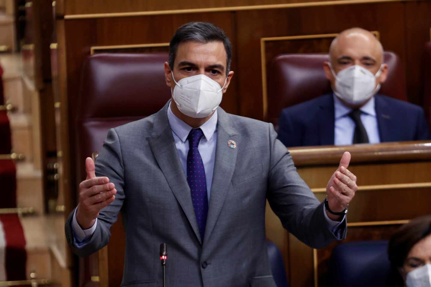 Pedro Sánchez, en el Congreso.