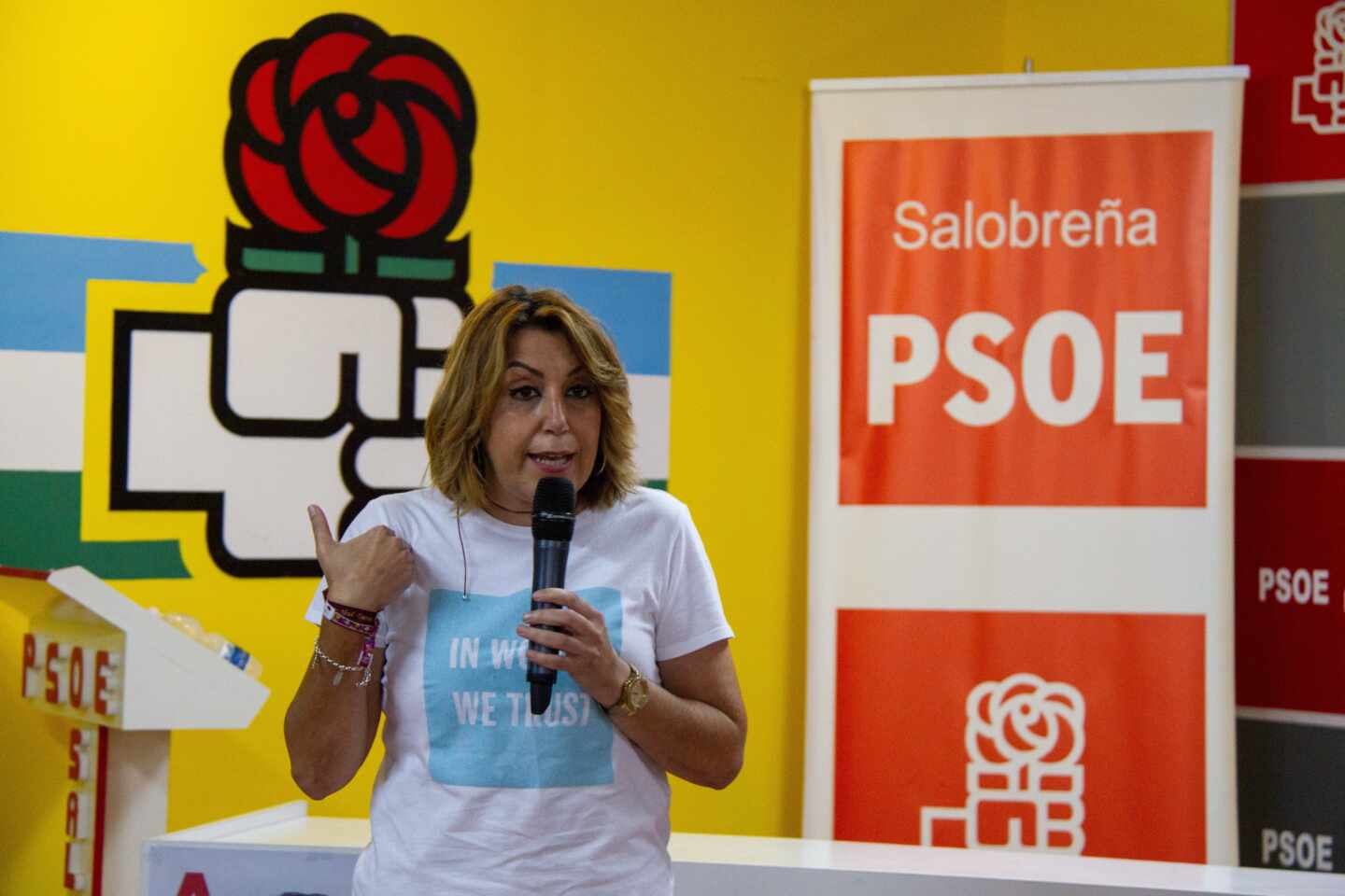 Susana Díaz, en Salobreña (Granada).