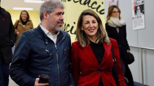 Yolanda_Díaz_Errejón_Comisiones_Opa-Podemos Unai Sordo y Yolanda Díaz