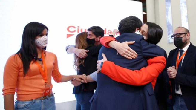 La presidenta de Ciudadanos, Inés Arrimadas; y el candidato de Cs, Edmundo Bal.