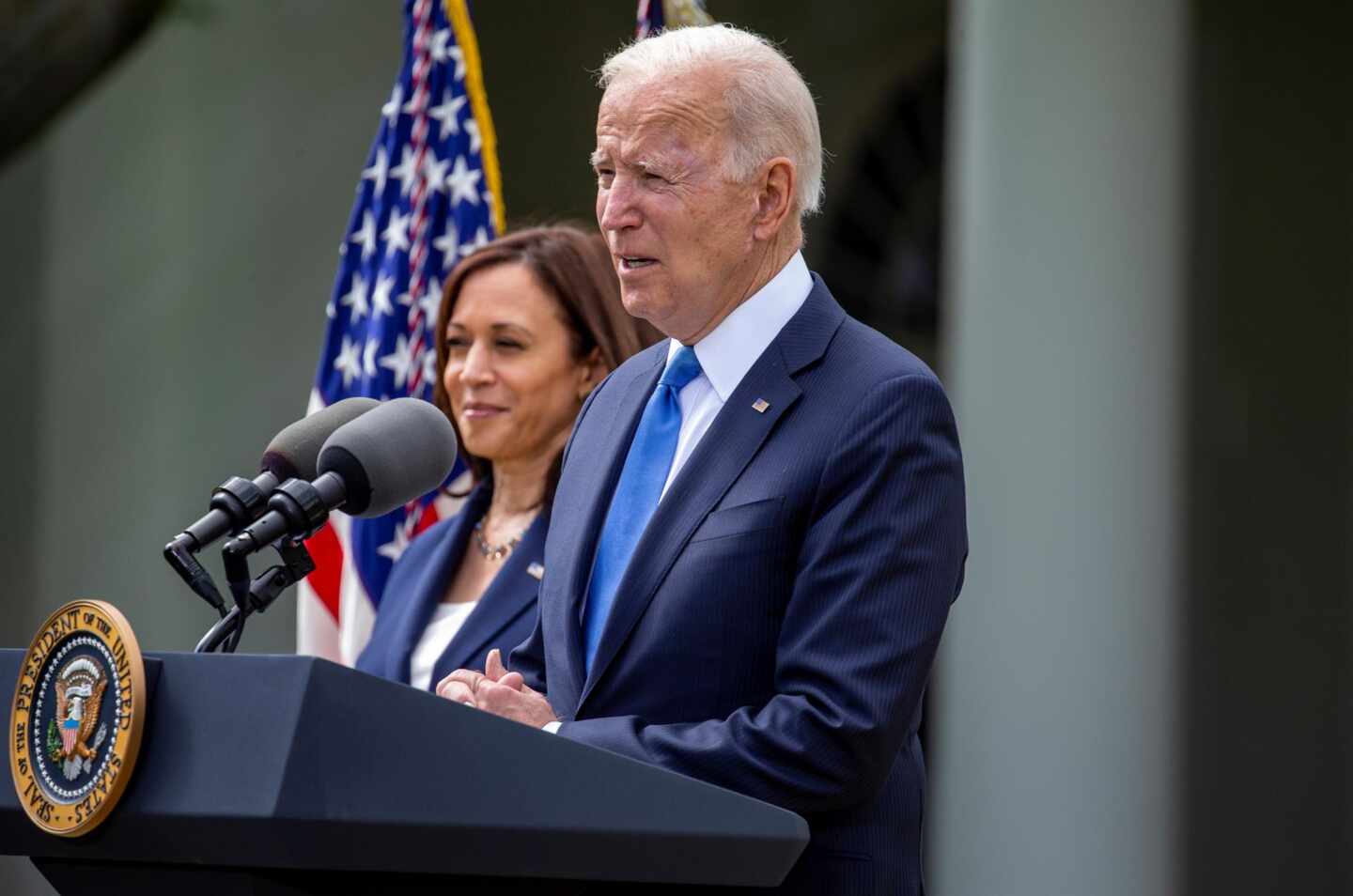 Joe Biden y Kamala Harris, en la Casa Blanca.