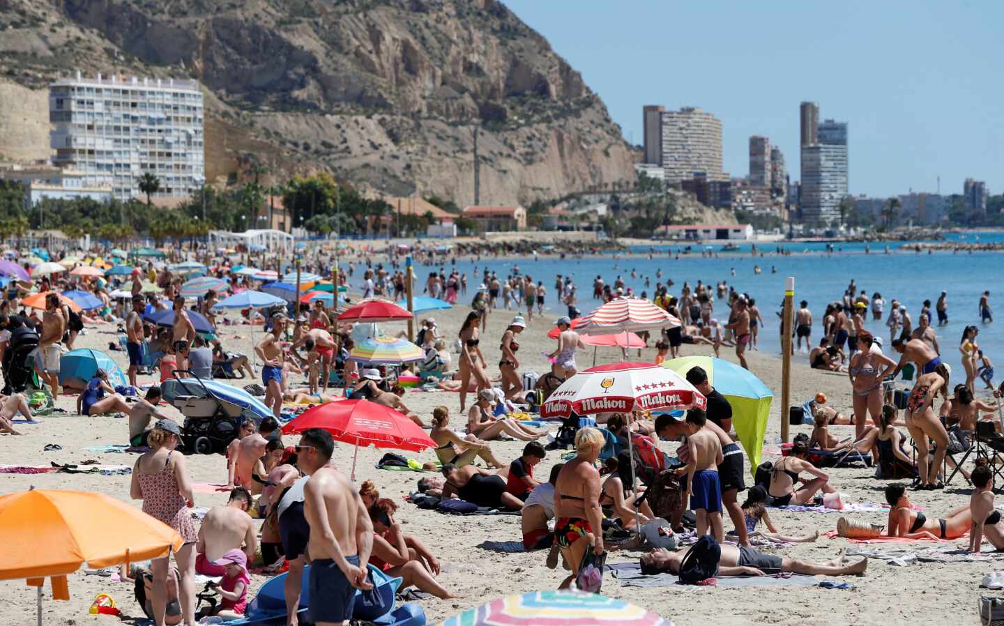 Playa del Postiguet en Alicante.