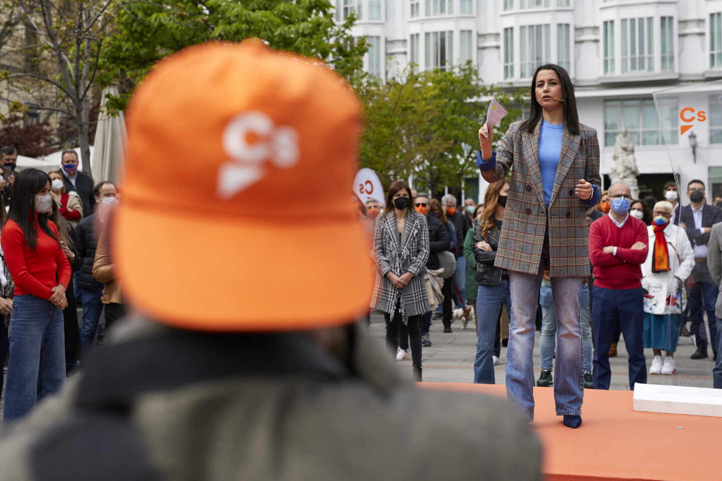 La líder de Ciudadanos, Inés Arrimadas, durante un acto en Madrid.