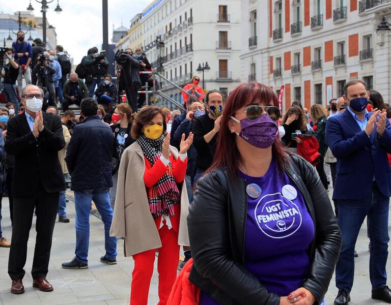 Siete ministros se manifiestan el 1-M bajo el lema "Ahora toca cumplir"