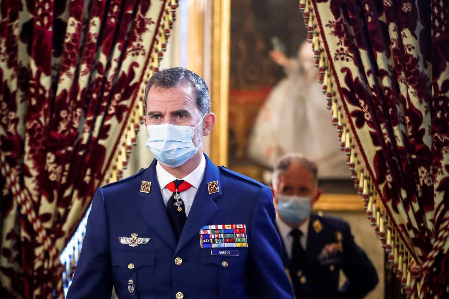 Felipe VI se vacunó este sábado contra el covid en Madrid