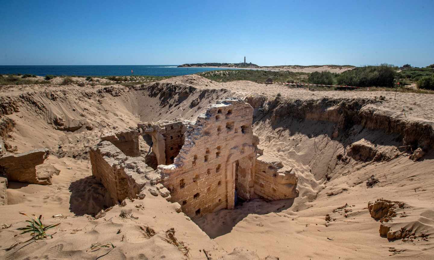 Terma romana descubierta en el cabo de Trafalgar (Cádiz).
