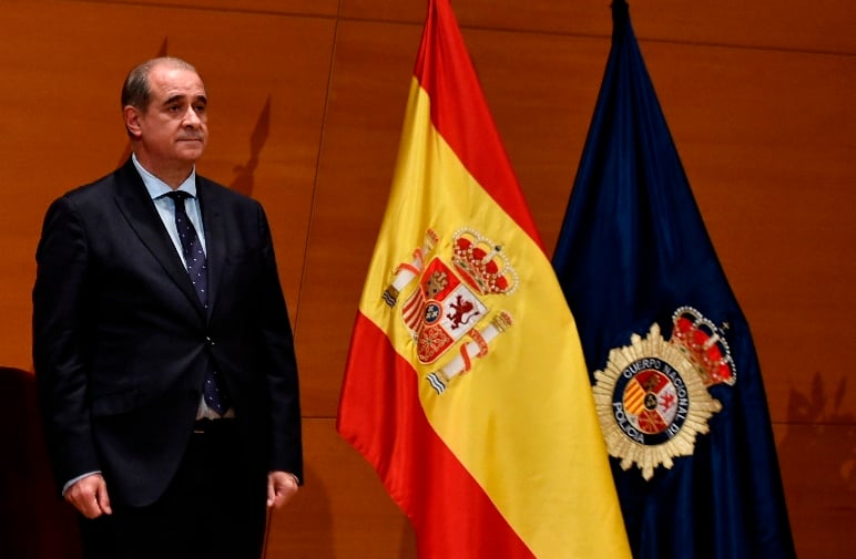 El director general de la Policía, Francisco Pardo Piqueras, en un acto oficial del Cuerpo.