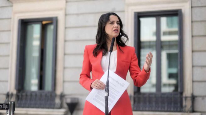 La líder de Ciudadanos, Inés Arrimadas, en el Congreso.