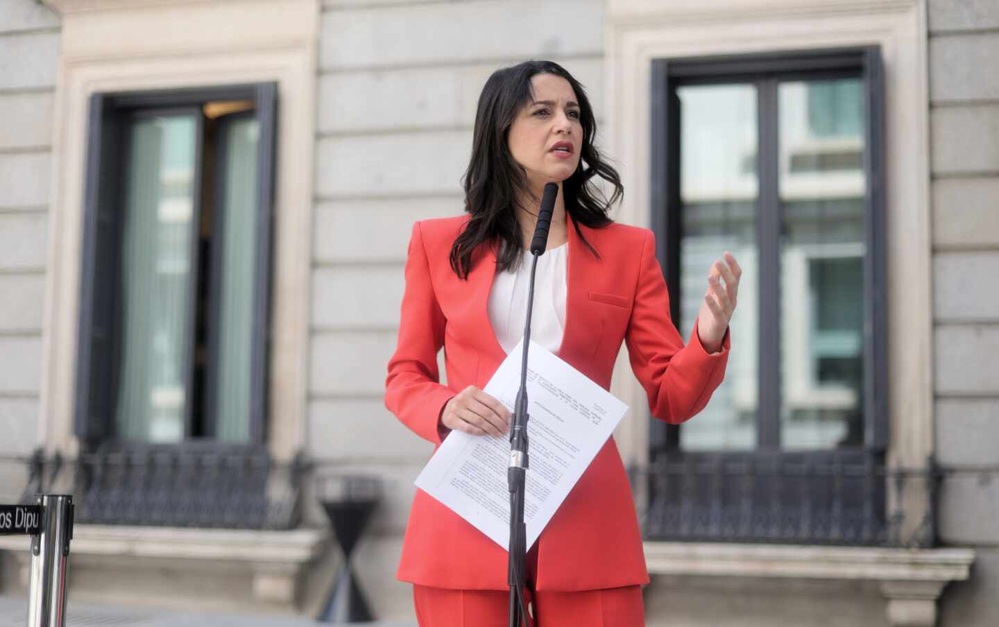 La líder de Ciudadanos, Inés Arrimadas, en el Congreso.