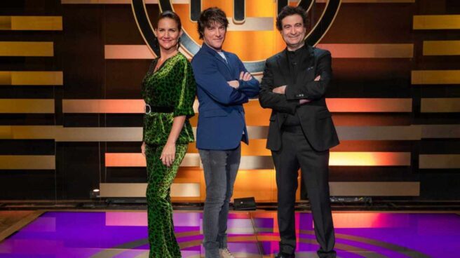 Samantha Vallejo-Nágera, Jordi Cruz y Pepe Rodríguez, integrantes del jurado de 'Masterchef'.