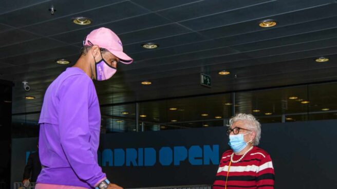 Rafael Nadal junto a Manuela Navarro