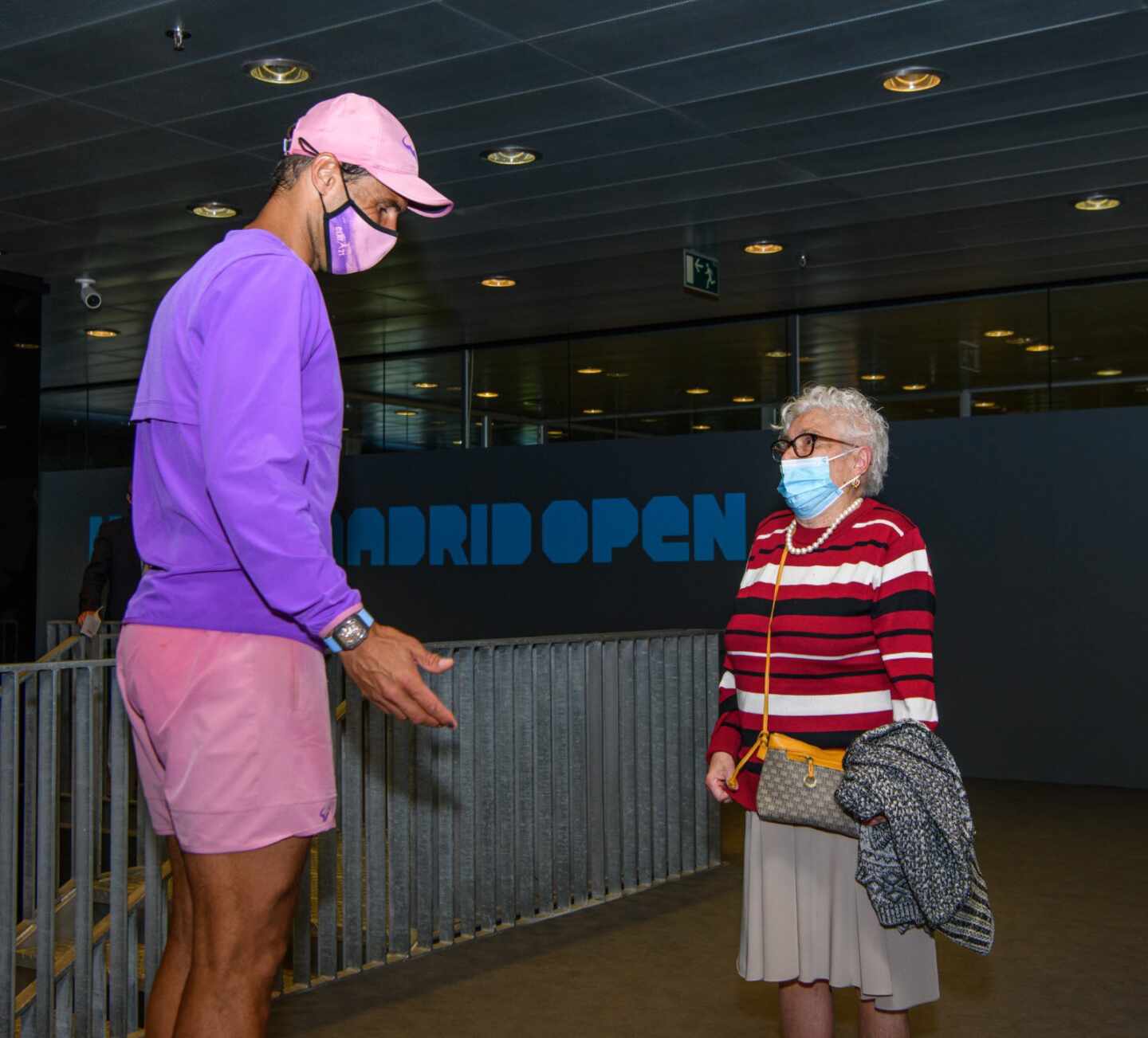 Rafael Nadal junto a Manuela Navarro