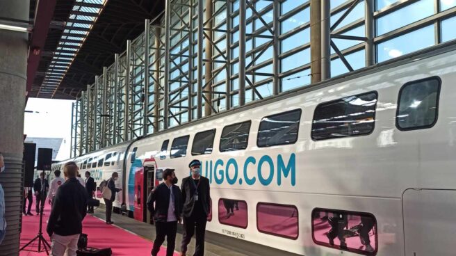 Un tren de Ouigo (SNCF) en Atocha