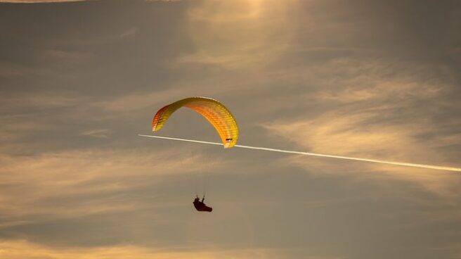 Vuelo de parapente.