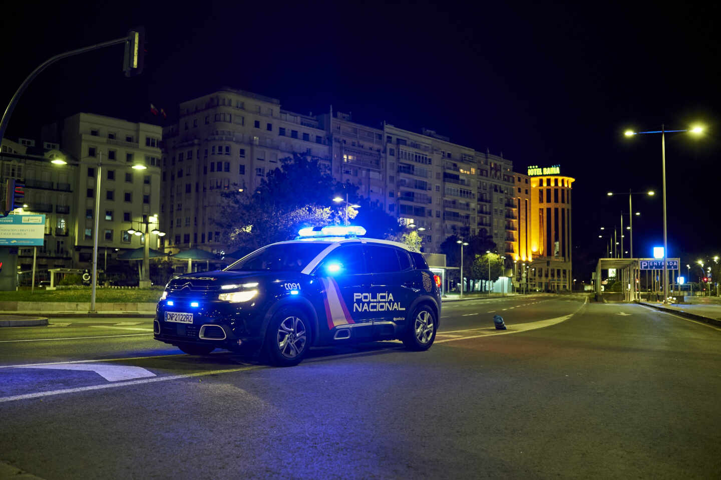 Un coche patrulla de la Policía Nacional.