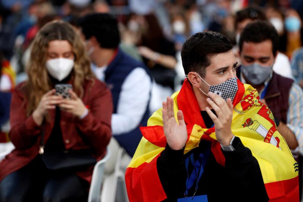 Ambiente en la sede del Partido Popular