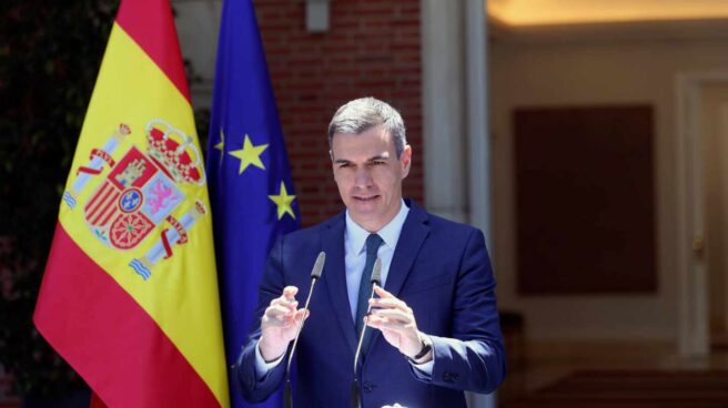 Sánchez viajará a Ceuta y Melilla y tilda a Marruecos de país "socio y amigo" El presidente del Gobierno, Pedro Sánchez, comparece tras la reunión del Consejo de Ministros en el Palacio de la Moncloa este martes.