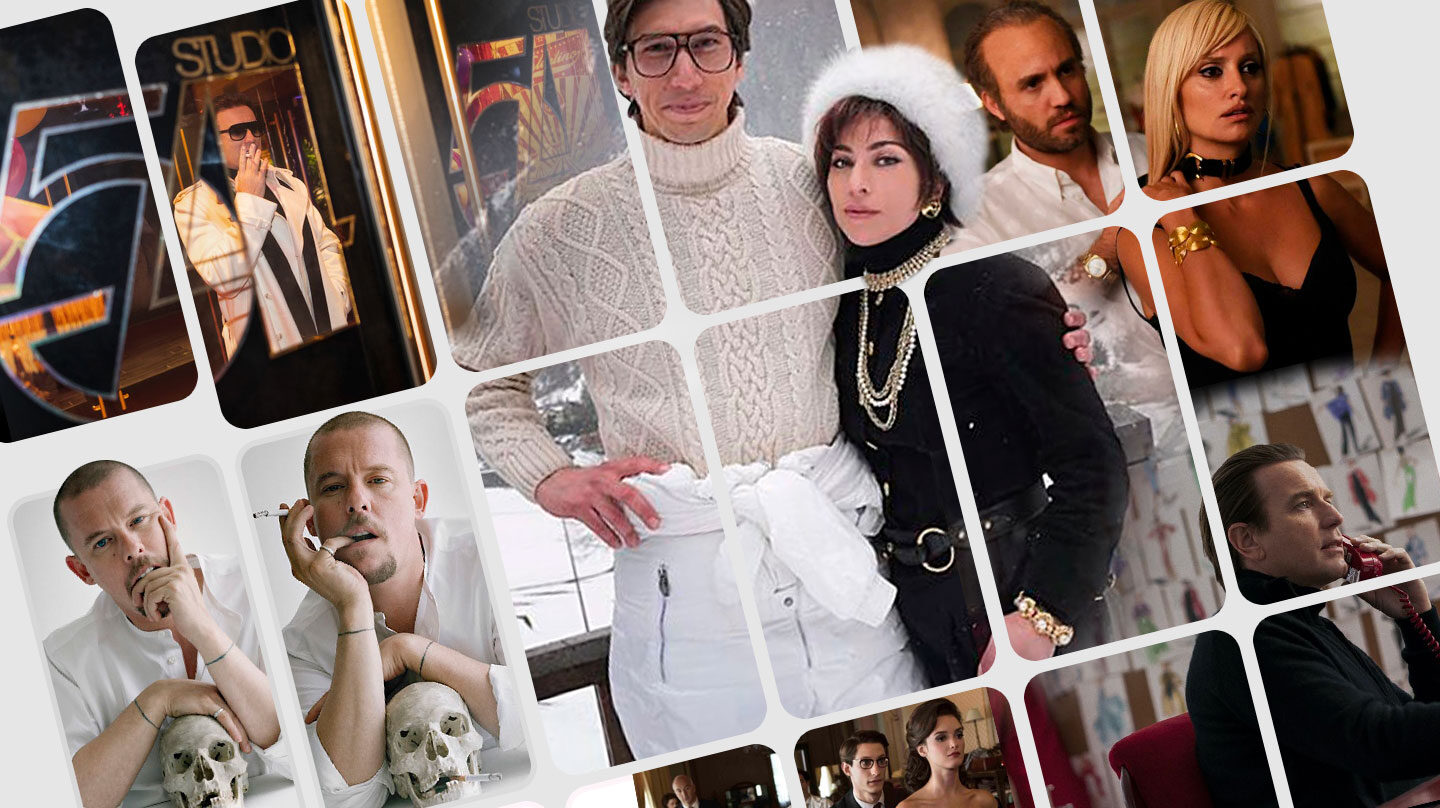 Collage distintas series basadas en la vida de diseñadores de moda