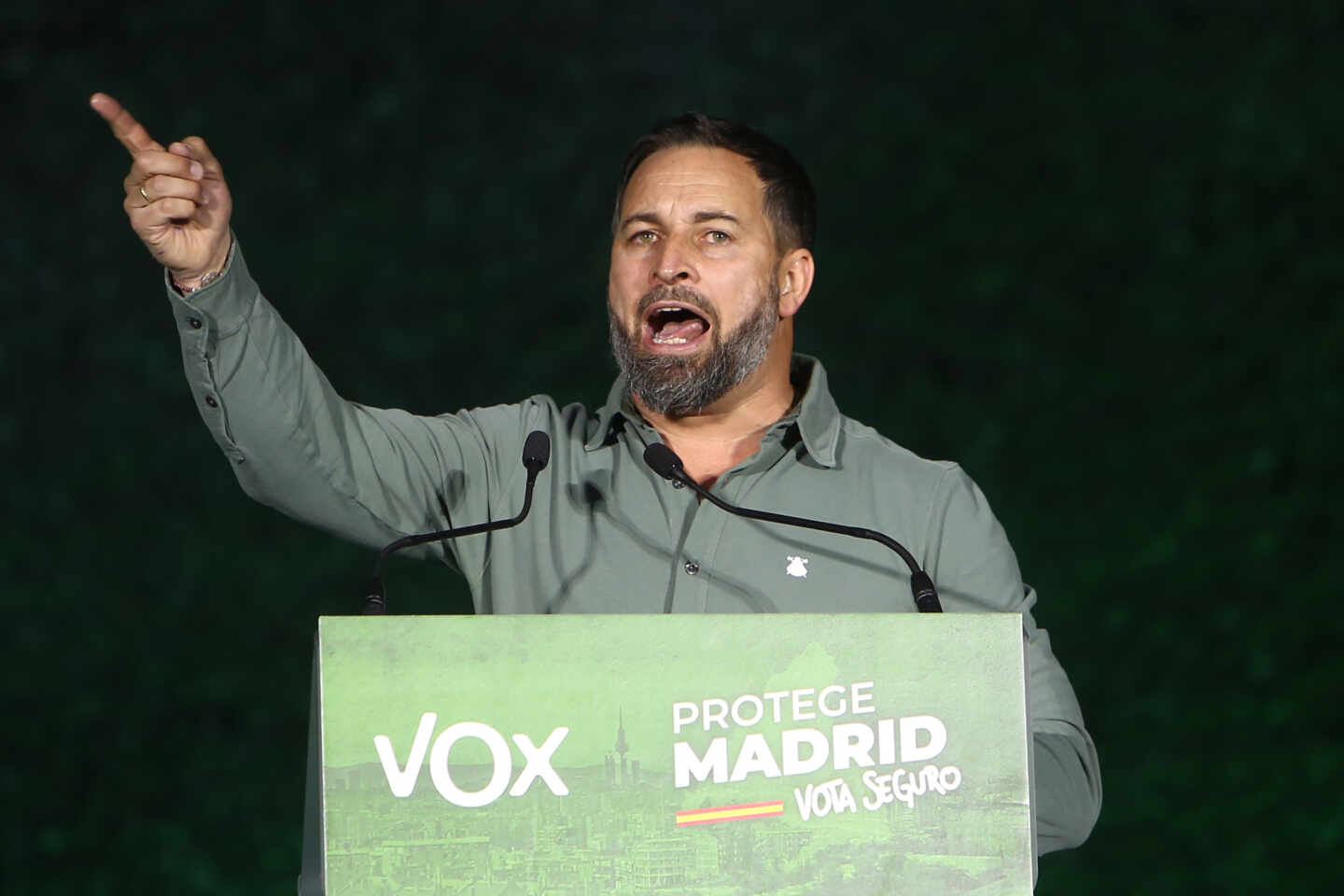 El líder de Vox, Santiago Abascal.