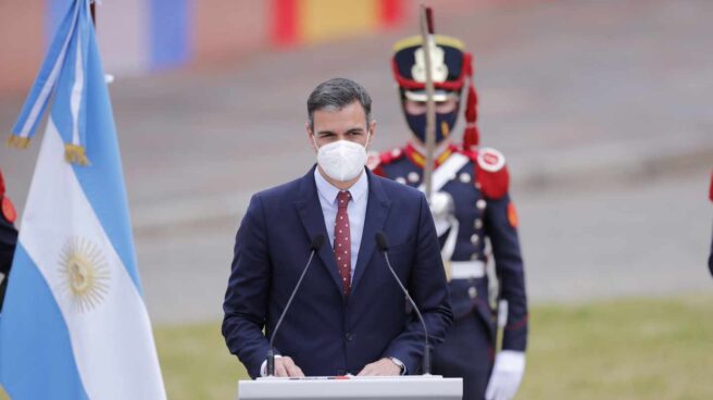 Pedro Sánchez, en Buenos Aires.