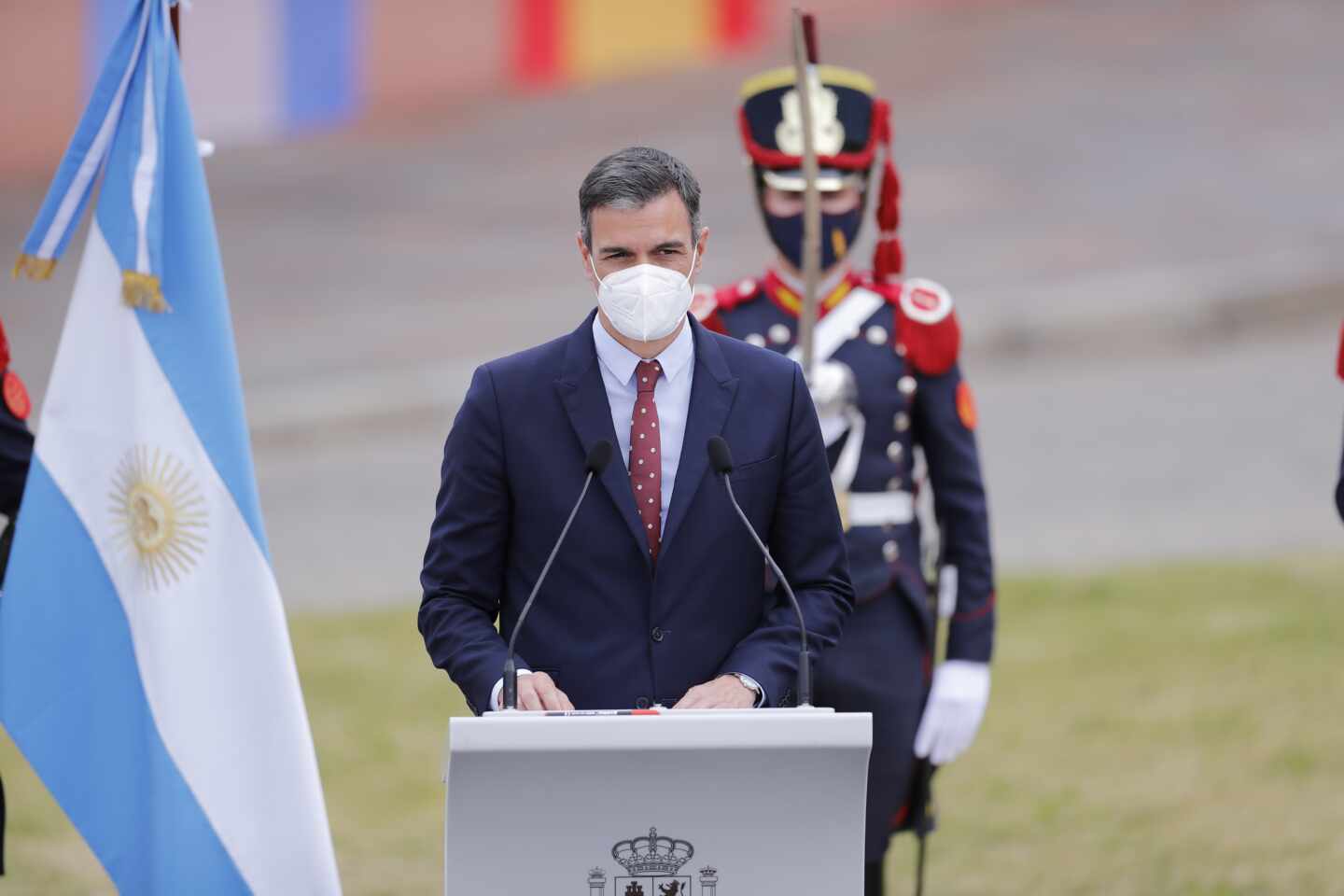 Pedro Sánchez, en Buenos Aires.