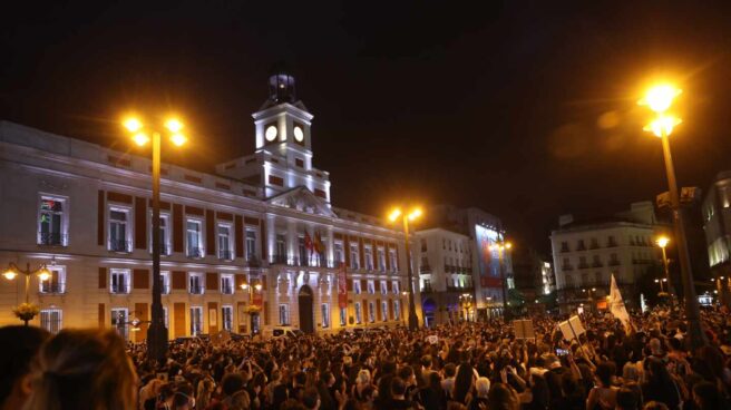 Protesta en la Puerta del Sol de Madrid.