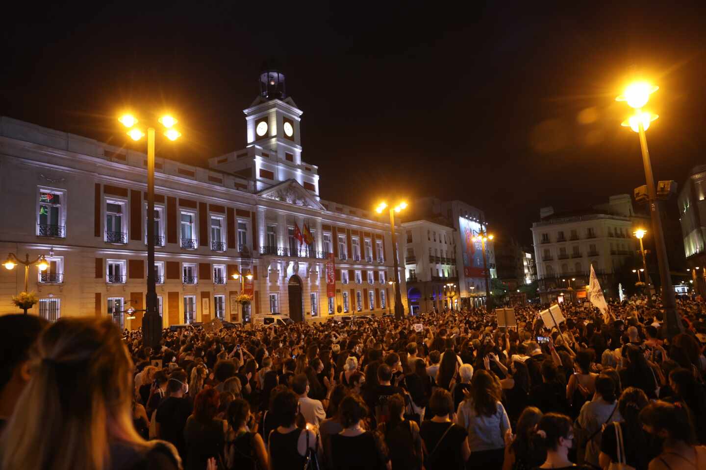 Protesta en la Puerta del Sol de Madrid.