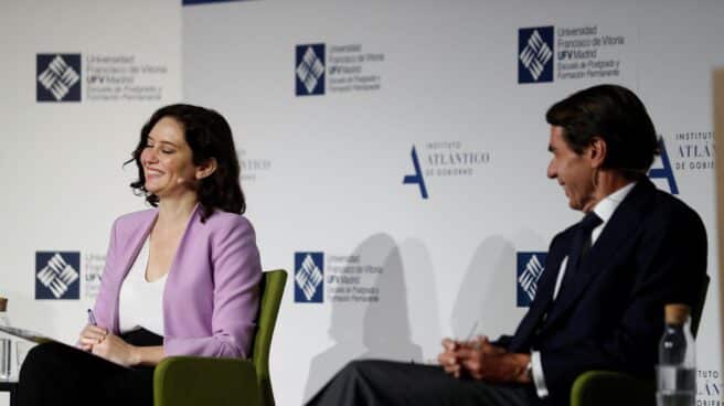 Isabel Díaz Ayuso y José María Aznar. Isabel Díaz Ayuso y José María Aznar.