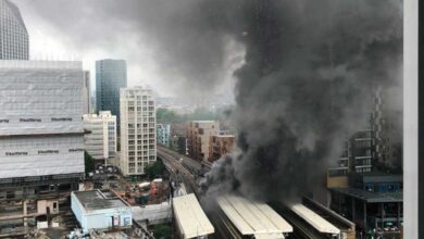 Un gran incendio estalla cerca de la estación Elephant and Castle de Londres