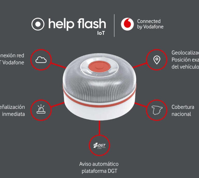 Vodafone conectará los dispositivos luminosos de emergencia en carretera con la DGT