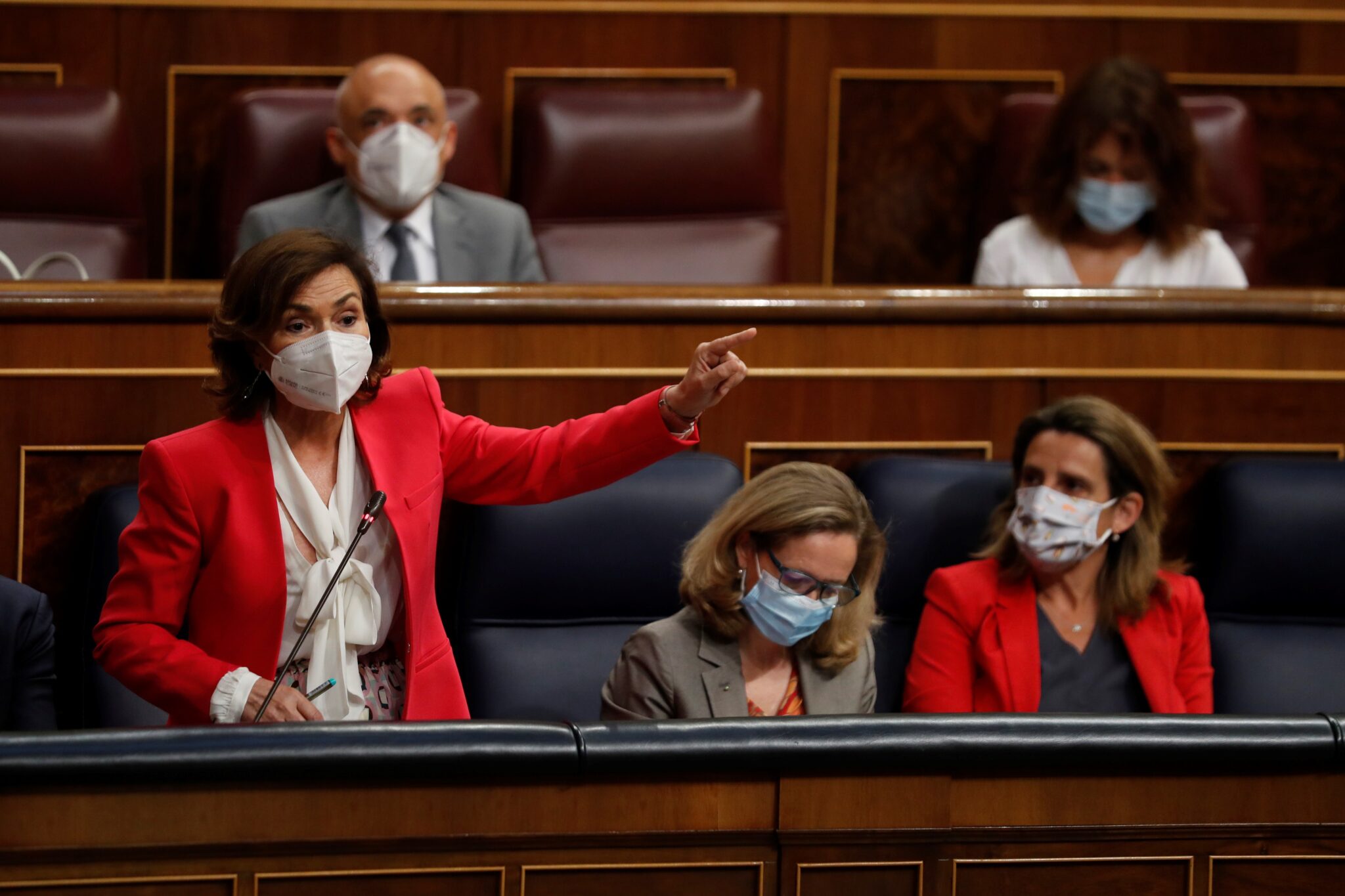 La vicepresidenta primera del Gobierno, Carmen Calvo.