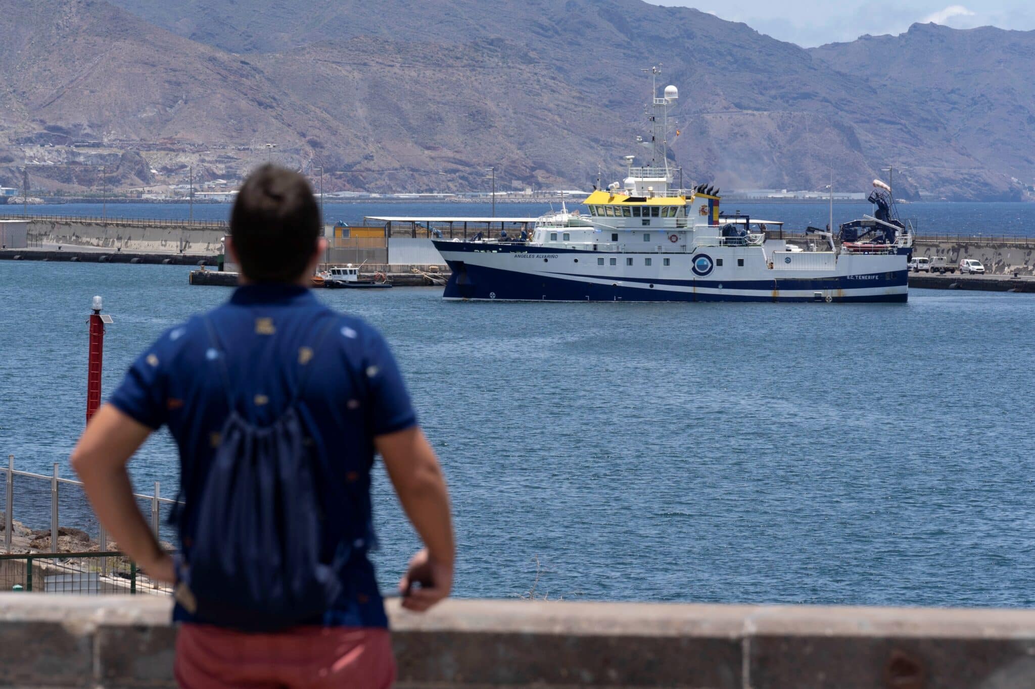 El buque del Instituto Español de Oceanografía Ángeles Alvariño.