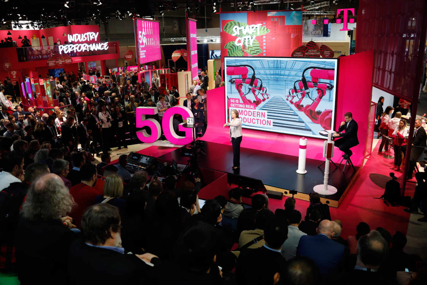 Claudia Nemat, miembro del Consejo de Administración de Deutsche Telekom, en el MWC de 2019.