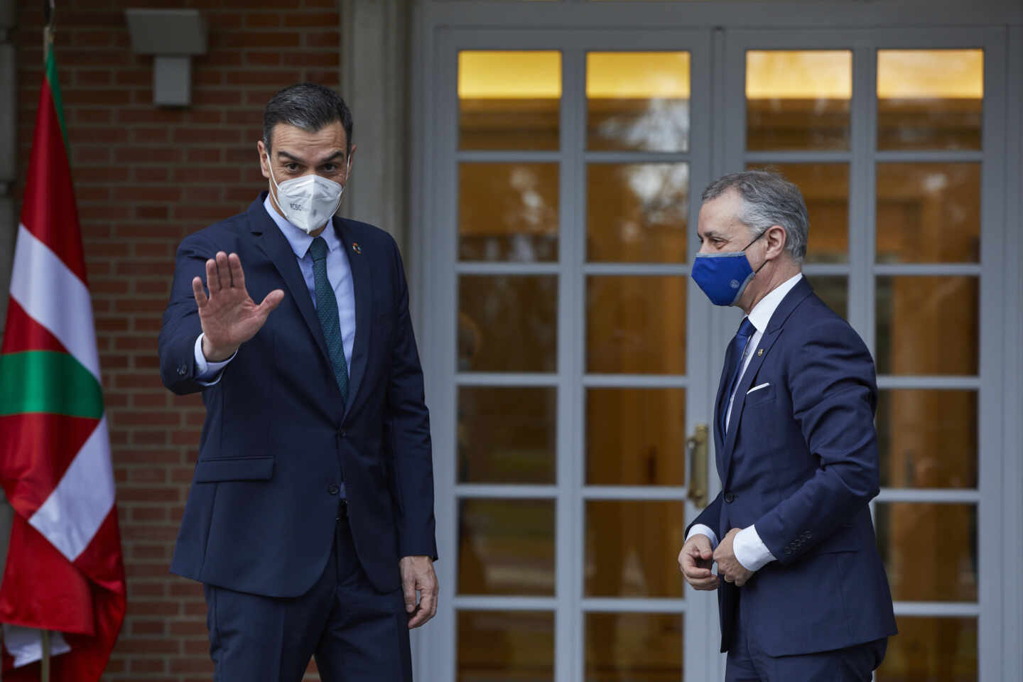 El presidente Pedro Sánchez y el lehendakari Iñigo Urkullu durante uno de sus encuentros en La Moncloa.