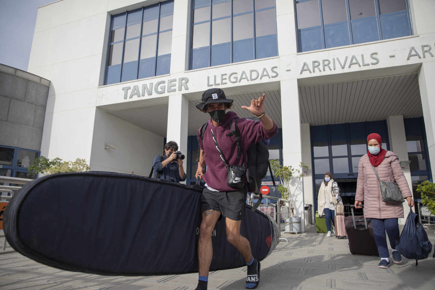 Llegada de turistas españoles procedentes de Marruecos al Puerto de Algeciras