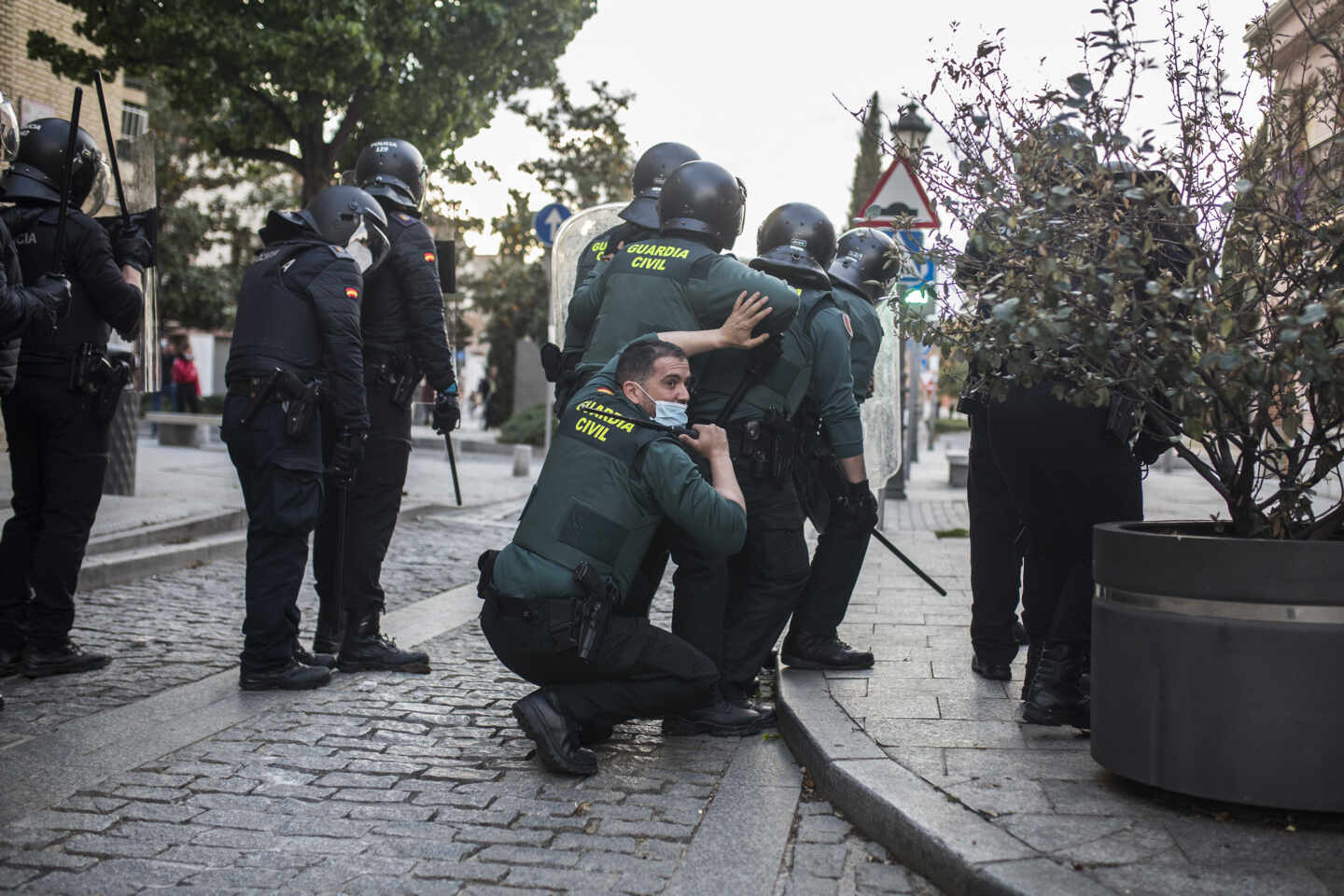 Incidentes en el mitin de Vox en Navalcarnero.