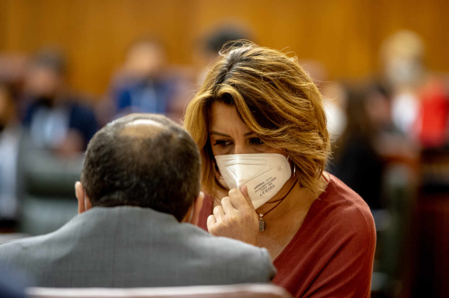 Susana Díaz, en el Parlamento andaluz.