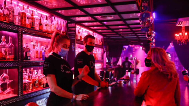 Barra de un bar en Sitges.