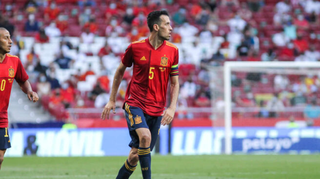 El capitán de la selección española, Sergio Busquets. El capitán de la selección española, Sergio Busquets.