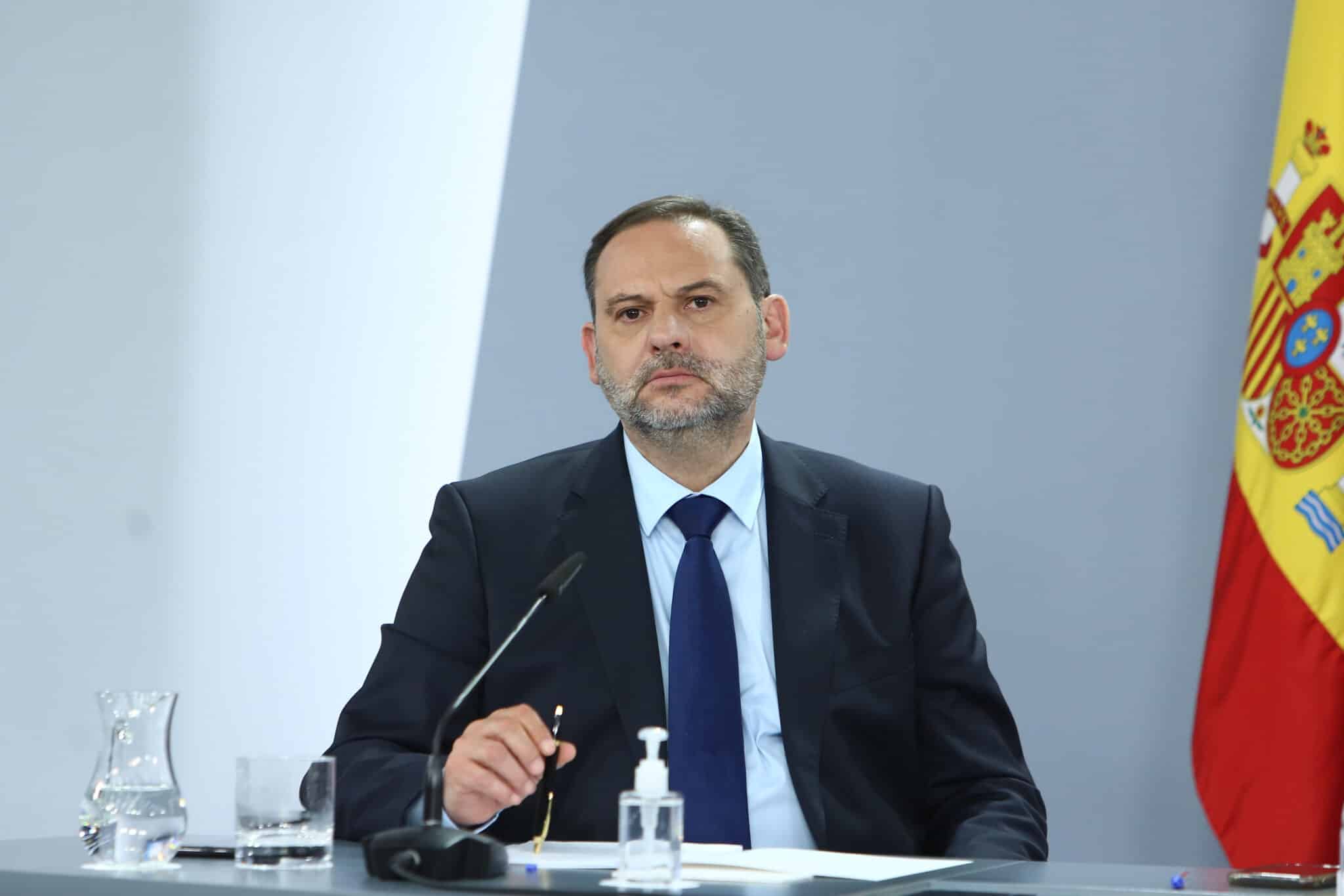 El ministro de Transportes, Movilidad y Agenda Urbana, José Luis Ábalos,