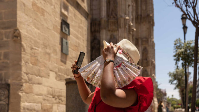 Calor en el centro de Sevilla.