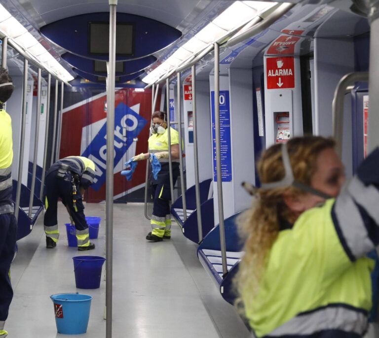 Metro de Madrid da un plus de 10 millones a las contratas de limpieza por el Covid-19