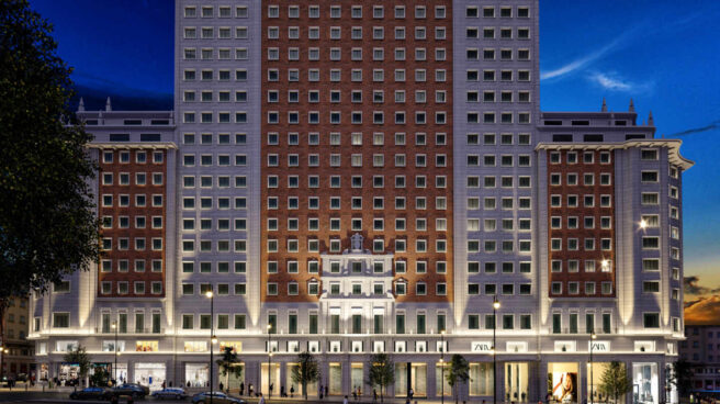 Imagen del Edificio España. Imagen del Edificio España.