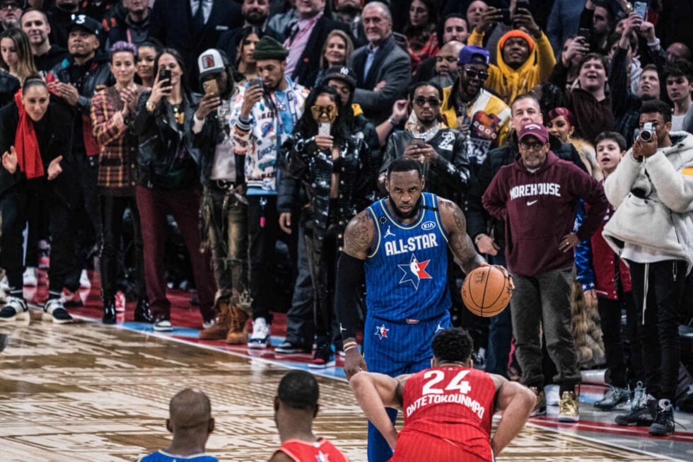 LeBron James, durante el All Star de la NBA de 2020