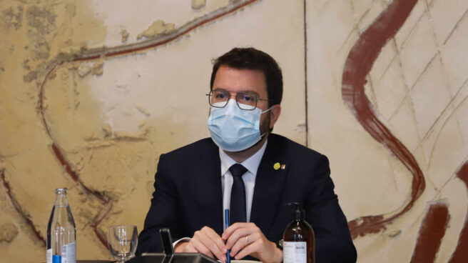 Pere Aragonès Pere Aragonès preside la reunión del Govern
