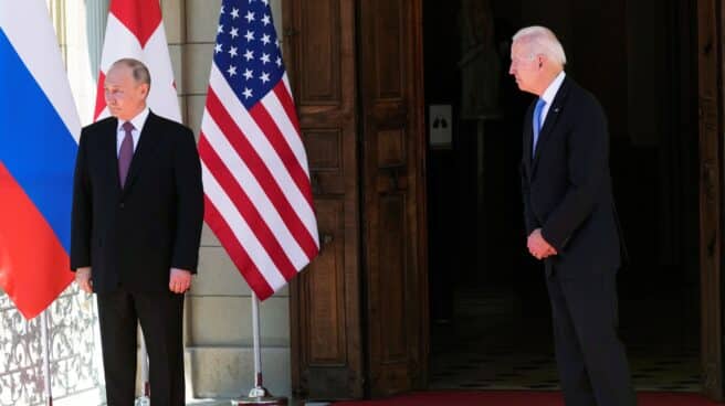 Putin y Biden, en la Villa La Grange, en Ginebra