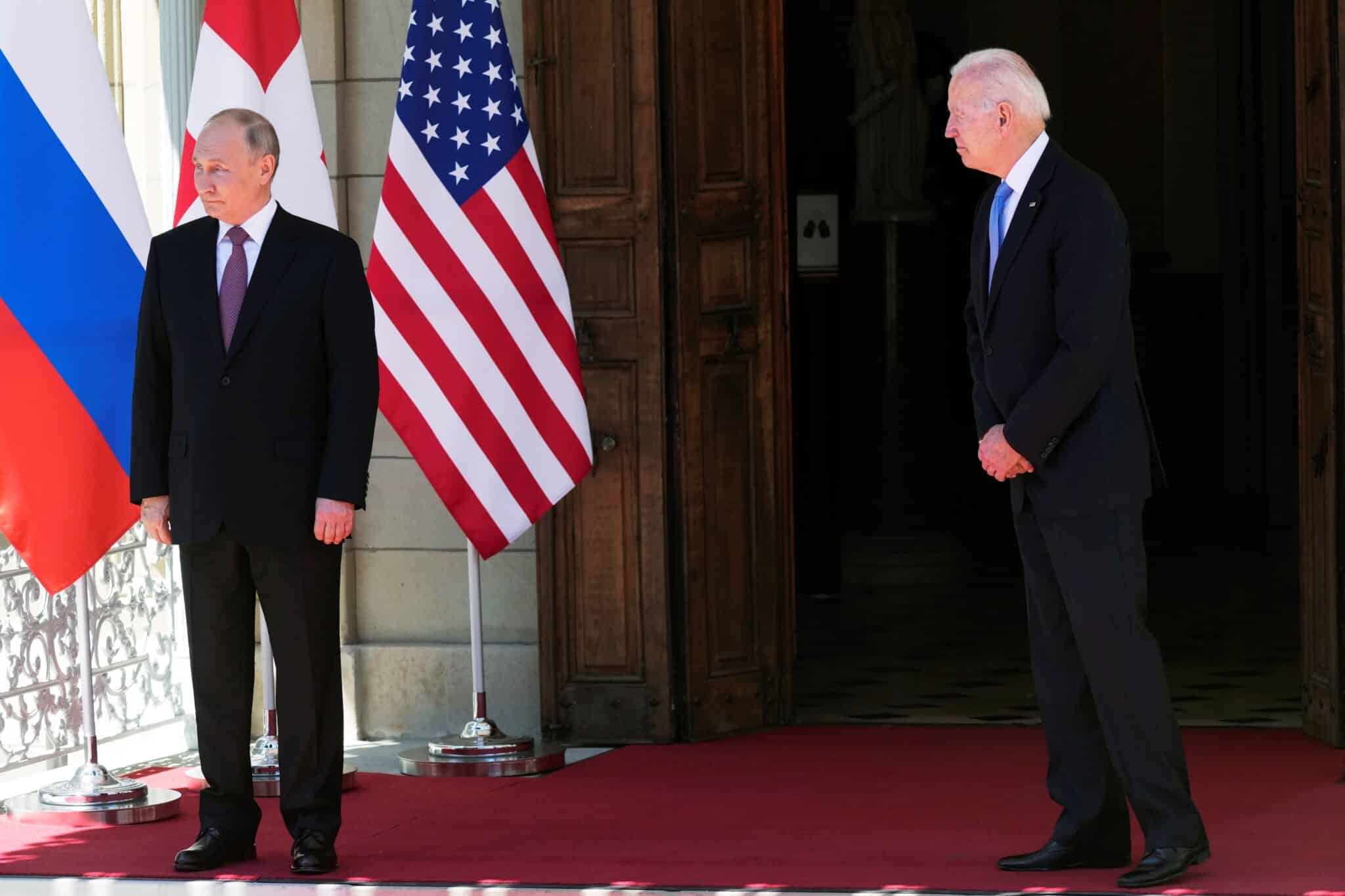 Putin y Biden, en la Villa La Grange, en Ginebra