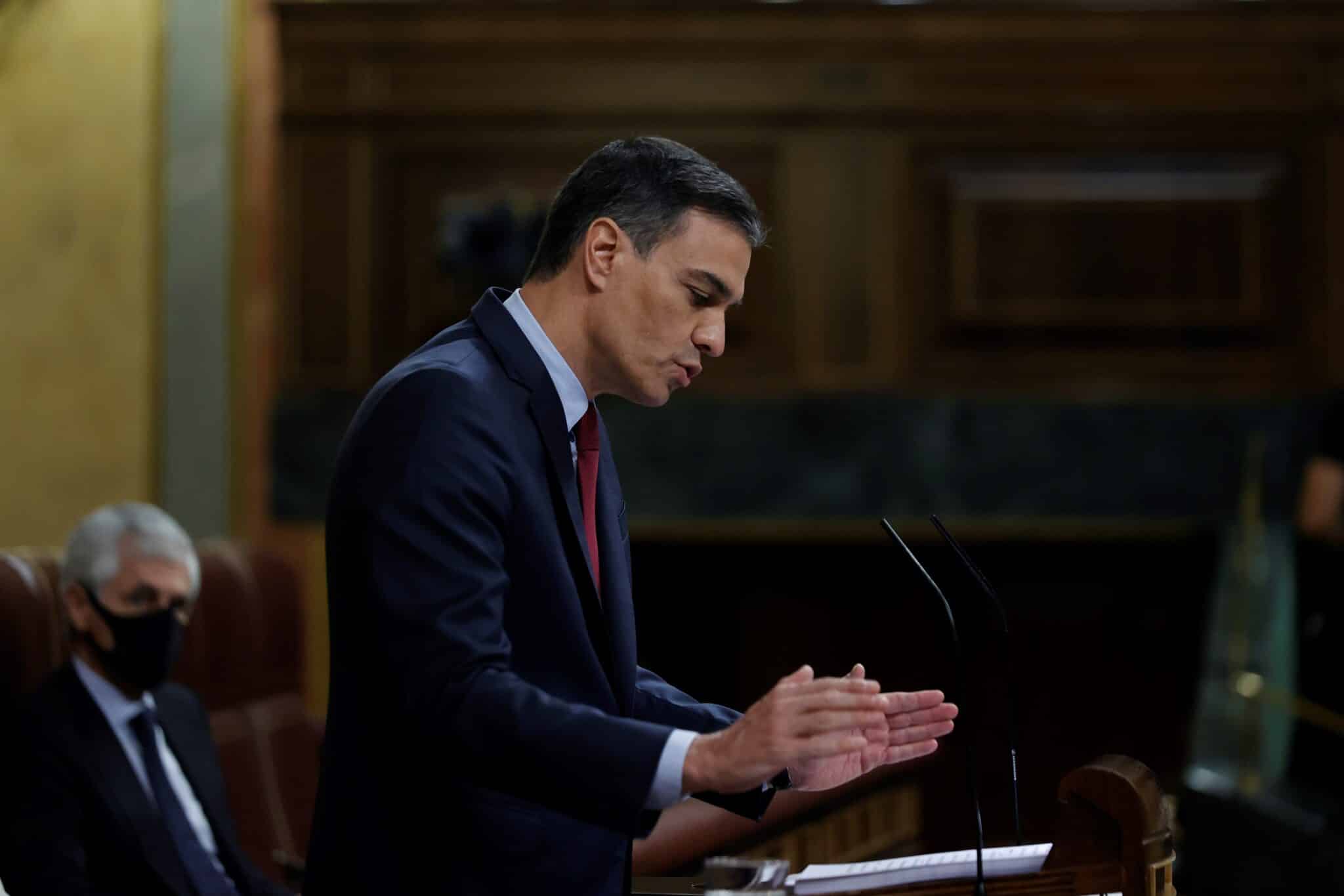 Pedro Sánchez, en el Congreso.